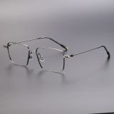 Square Titanium Eyeglasses LE1015_Gunmetal