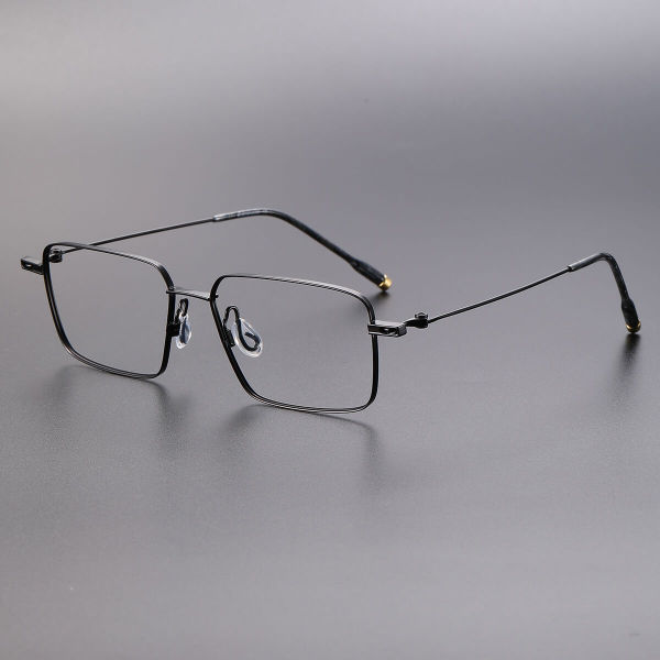 Square Titanium Eyeglasses LE1015_Black