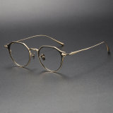 Titanium Eyeglasses LE1013_Black - Gold