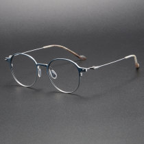 Titanium Eyeglasses LE1010_Blue - Silver