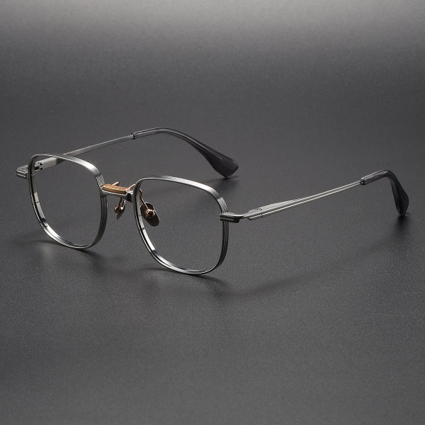 Titanium Eyeglasses LE1006_Silver - Gold