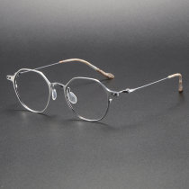 Titanium Eyeglasses LE1008_Silver Titanium Eyeglasses LE1008_Silver