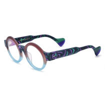 Acetate Eyeglasses LE0722_Matte Blue Acetate Eyeglasses LE0722_Matte Blue
