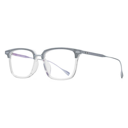 Acetate & Titanium Eyeglasses LE0683_Silver
