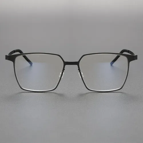 Square Titanium Eyeglasses LE1014_Black
