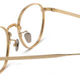 Round Titanium Eyeglasses LE0040_Gold