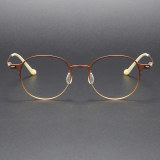 Titanium Eyeglasses LE1010_Brown - Gold