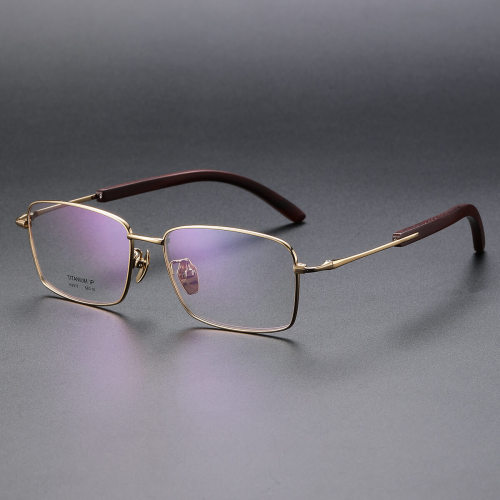 Titanium Eyeglasses LE1018_Gold