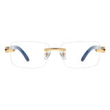 Titanium & Horn Eyeglasses LE0668_Gold - Black