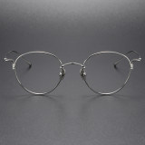 Oval Titanium Eyeglasses LE0041_Silver