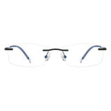 Titanium Rimless Eyeglasses LE0651_Matte Black