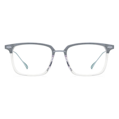 Acetate & Titanium Eyeglasses LE0683_Silver