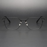 Square Titanium Eyeglasses LE1021_Black