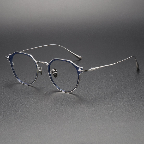 Titanium Eyeglasses LE1013_Blue - Silver