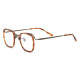 Square Titanium Eyeglasses Frame LE0593_Tortoise Shell