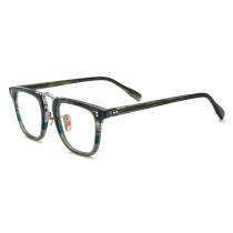 Acetate Eyeglasses LE0641_Green Stripe