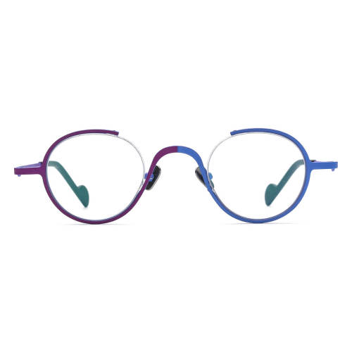 Titanium Eyeglasses LE0596_Frosted Purple - Blue