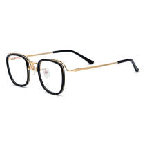 Square Titanium Eyeglasses Frame LE0593_Black Square Titanium Eyeglasses Frame LE0593_Black