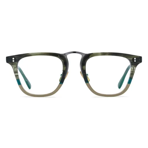 Acetate Eyeglasses LE0641_Green Stripe