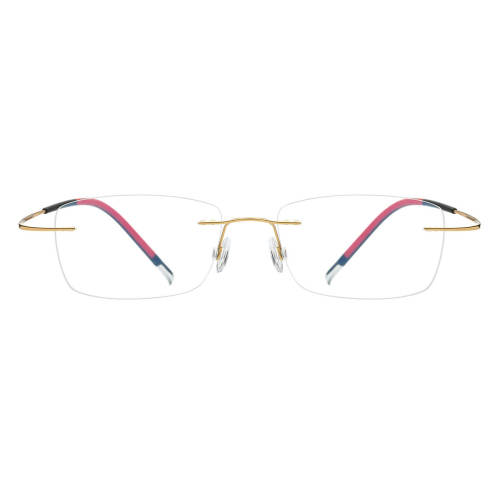 Titanium Rimless Eyeglasses LE0640_Gold