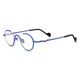 Titanium Eyeglasses LE0596_Frosted Purple - Blue