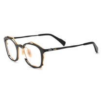 Titanium Eyeglasses LE0592_Black - Gold