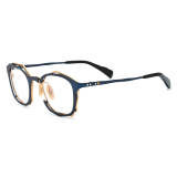 Titanium Eyeglasses LE0592_Blue - Gold