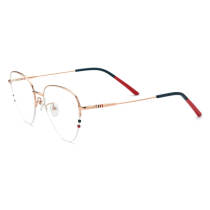 Titanium Eyeglasses LE0595_Rose Gold Titanium Eyeglasses LE0595_Rose Gold