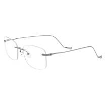 Pure Titanium Rimless Eyeglasses LE0517_Gray