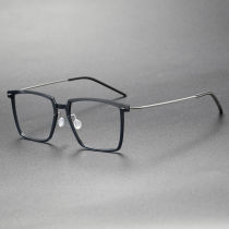 Titanium & Nylon Eyeglasses LE0128_Clear - Dark Gunmetal