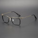 Acetate & Titanium Eyeglasses LE0164_Black - Gold