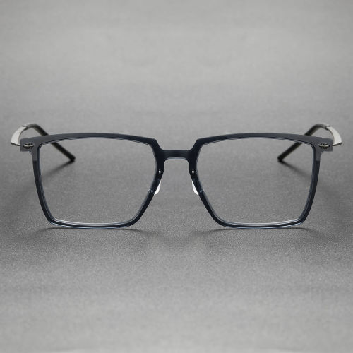 Titanium & Nylon Eyeglasses LE0128_Clear - Dark Gunmetal