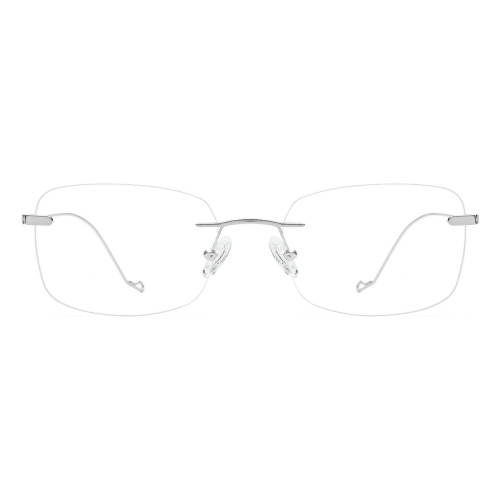 Pure Titanium Rimless Eyeglasses LE0517_Silver