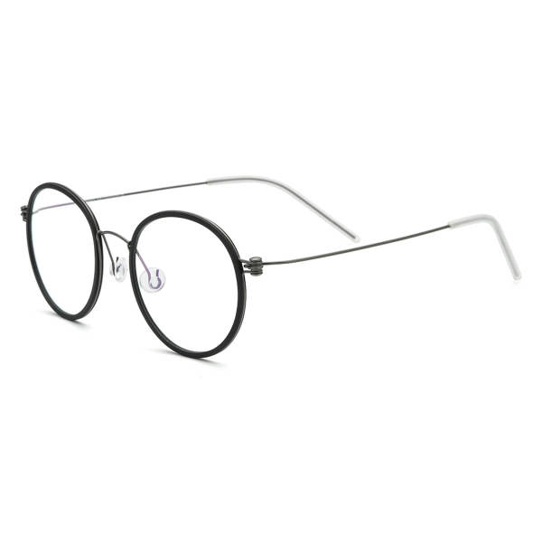 Acetate & Titanium Eyeglasses LE0532_Black