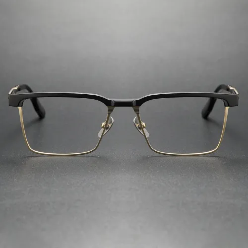 Titanium Eyeglasses LE0323_Black & Gold