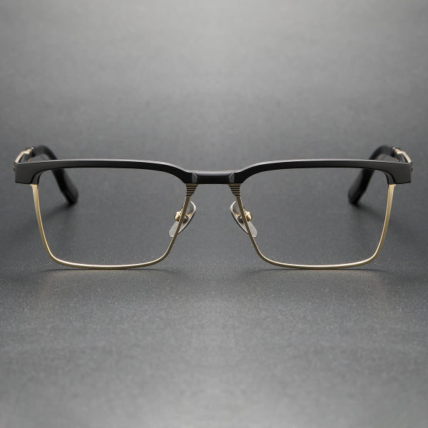 Titanium Eyeglasses LE0323_Black & Gold