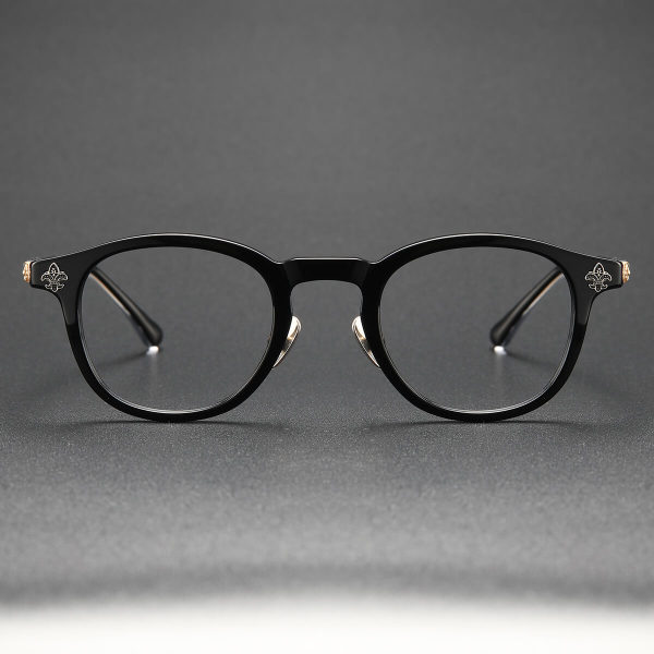Acetate Eyeglasses LE0344_Black & Gold