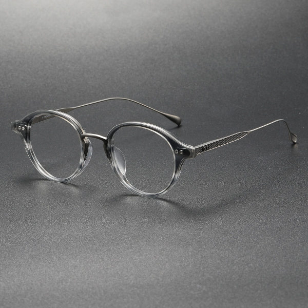Acetate & Titanium Eyeglasses LE0314_Gray & Tortoise (XJ)