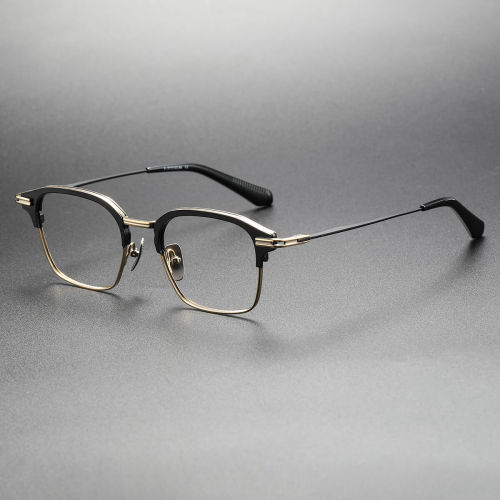 Titanium Eyeglasses LE0299_Black & Gold