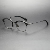 Titanium Eyeglasses LE0299_Gunmetal & Black