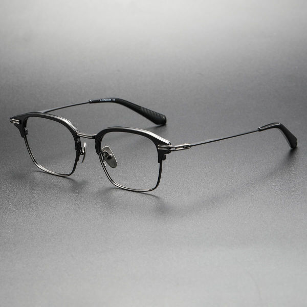 Titanium Eyeglasses LE0299_Gunmetal & Black