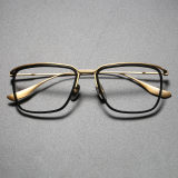 Titanium Eyeglasses LE0318_Black & Gold