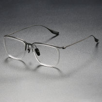 Titanium Eyeglasses LE0318_Clear & Gunmetal