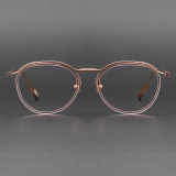 Titanium Eyeglasses LE0321_Pink & Rose Gold