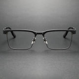 Titanium Eyeglasses LE0323_Gunmetal & Black