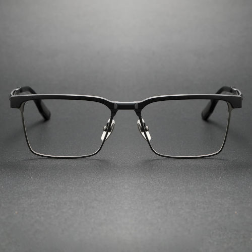 Titanium Eyeglasses LE0323_Gunmetal & Black