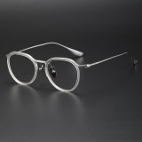 Titanium Eyeglasses LE0321_Clear & Silver