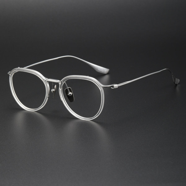 Titanium Eyeglasses LE0321_Clear & Silver