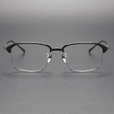 Titanium Eyeglasses LE0311_Black & Silver