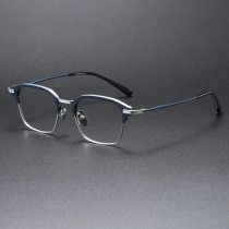 Titanium Eyeglasses LE0299_Blue & Silver